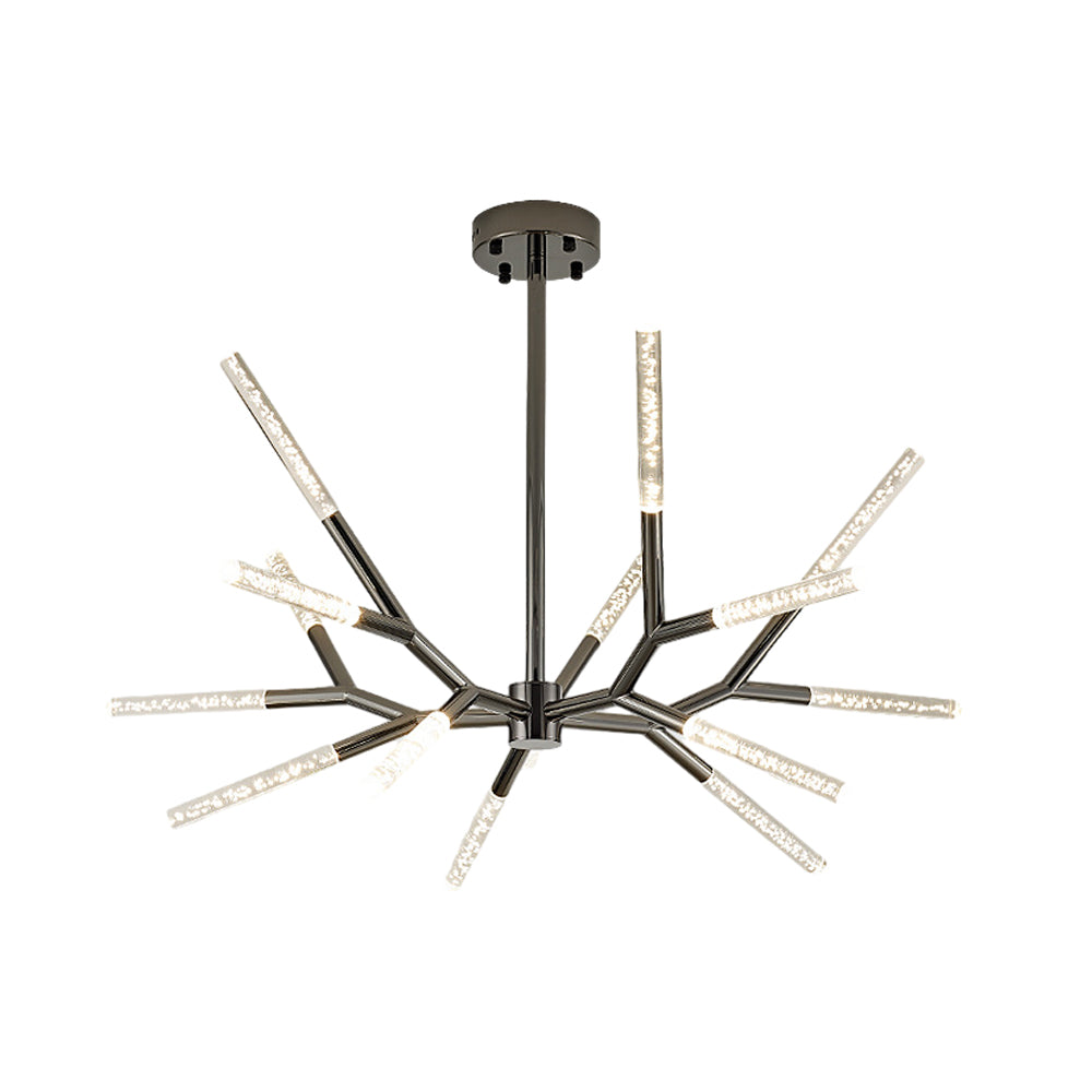 Postmodern Acrylic Branch LED Chandelier Minimalist Bubble Shade Ceiling Light for Living and Dining Rooms