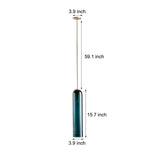 Postmodern Glass Bottle Pendant Light LED Hanging Lamp for Bedroom Living Room and Bar