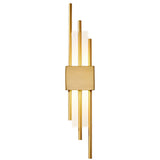Postmodern LED Up and Down Wall Sconce Lighting for Bedroom and Living Room Gold and Black Finish