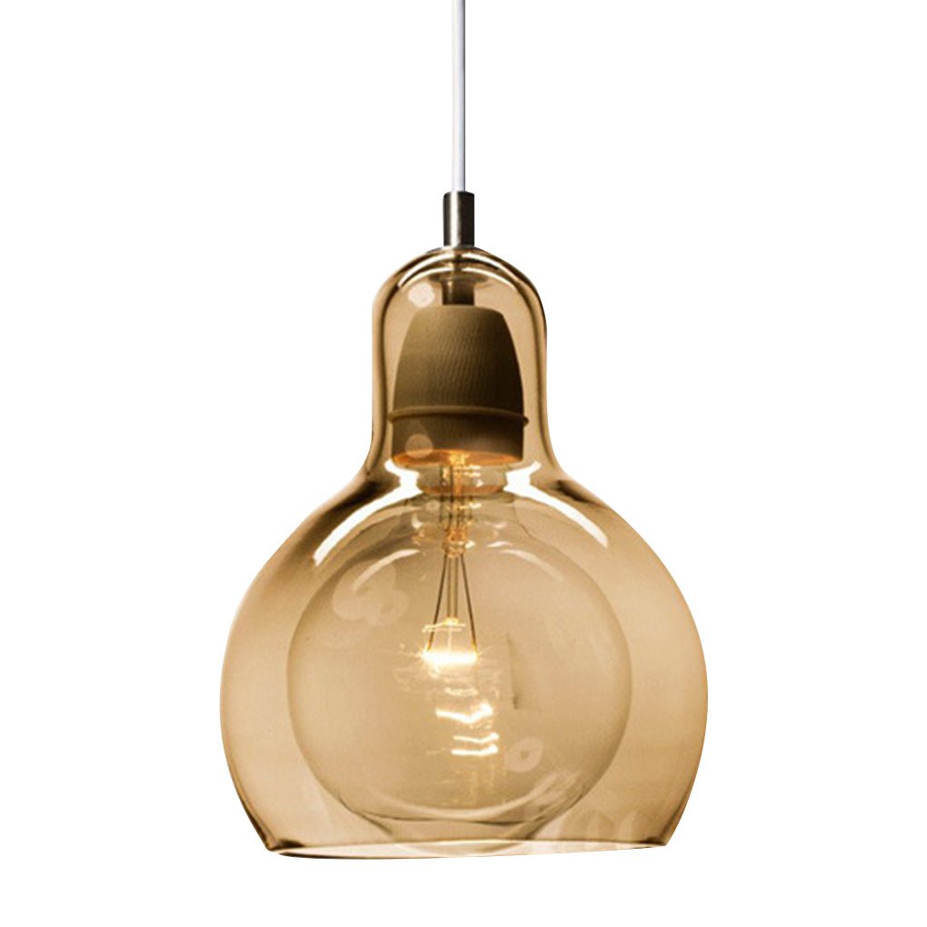 Postmodern Nordic Minimalist Glass Pendant Light Chandelier for Bedside and Bar Area