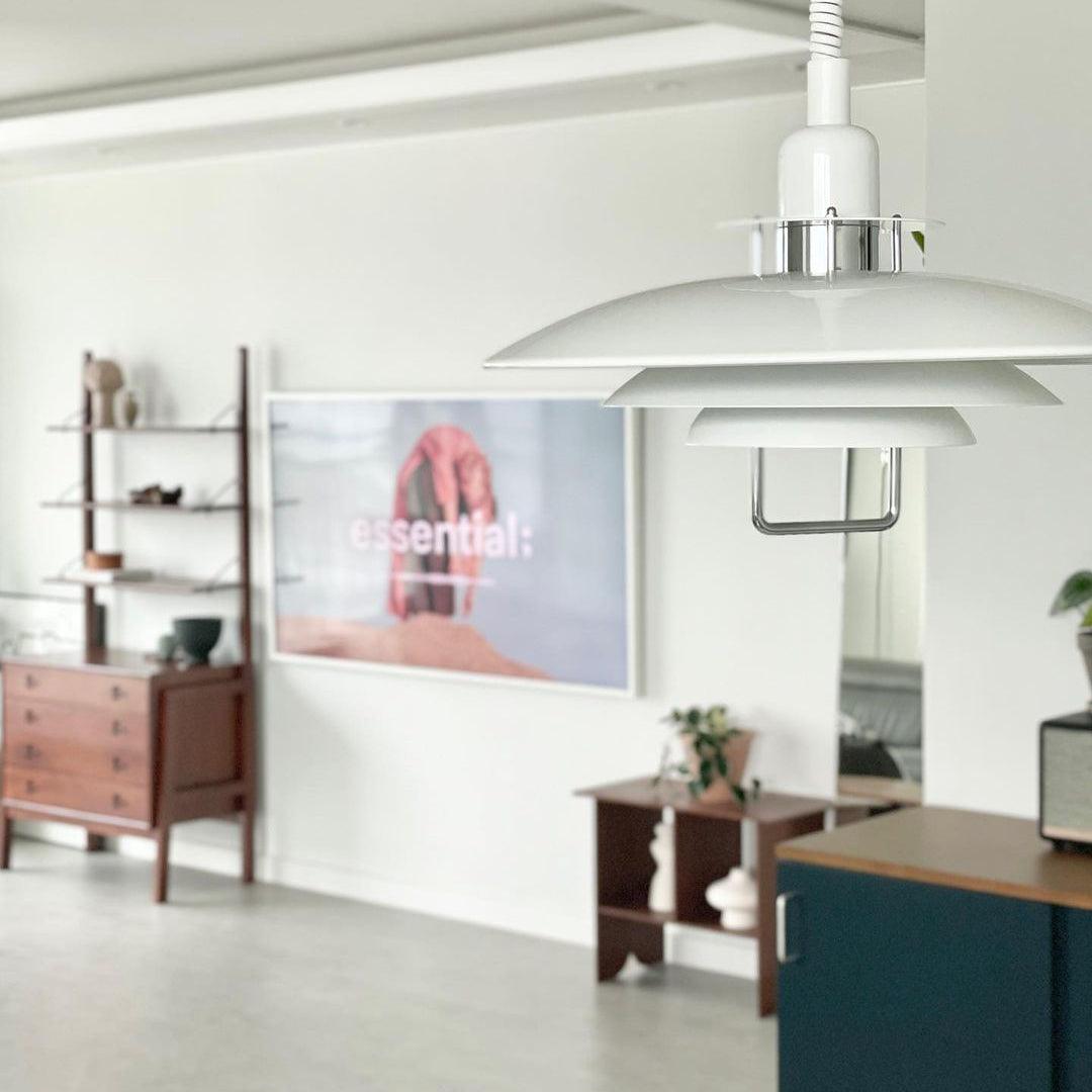 Poul Concentric Circle Aluminum Hanging Lamp Modern Ceiling Pendant for Living Room
