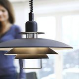Poul Concentric Circle Aluminum Hanging Lamp Modern Ceiling Pendant for Living Room