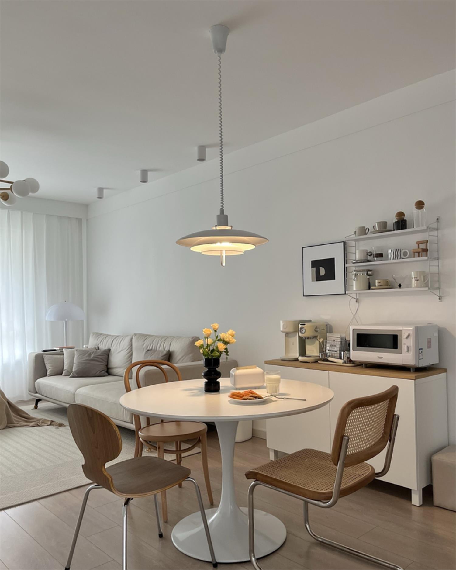 Poul Concentric Circle Aluminum Hanging Lamp Modern Ceiling Pendant for Living Room