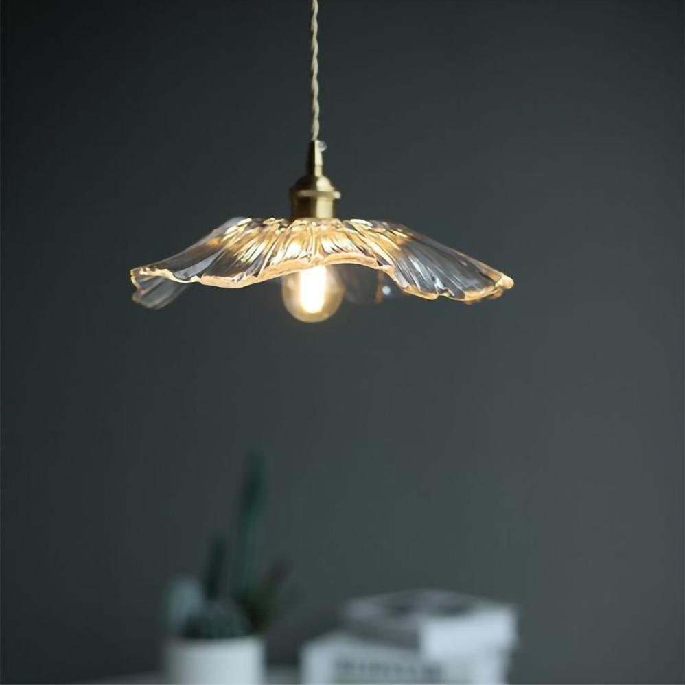 vintage-lotus-style-glass-pendant-lamp-with-copper-accents-for-dining-room
