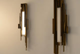 modern-brutalist-gold-metal-sculpted-wall-sconce-integrated-led-vertical-light-fixture