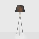 modern-solitaire-tripod-floor-lamp-with-black-polygonal-cloth-shade-and-brass-accents