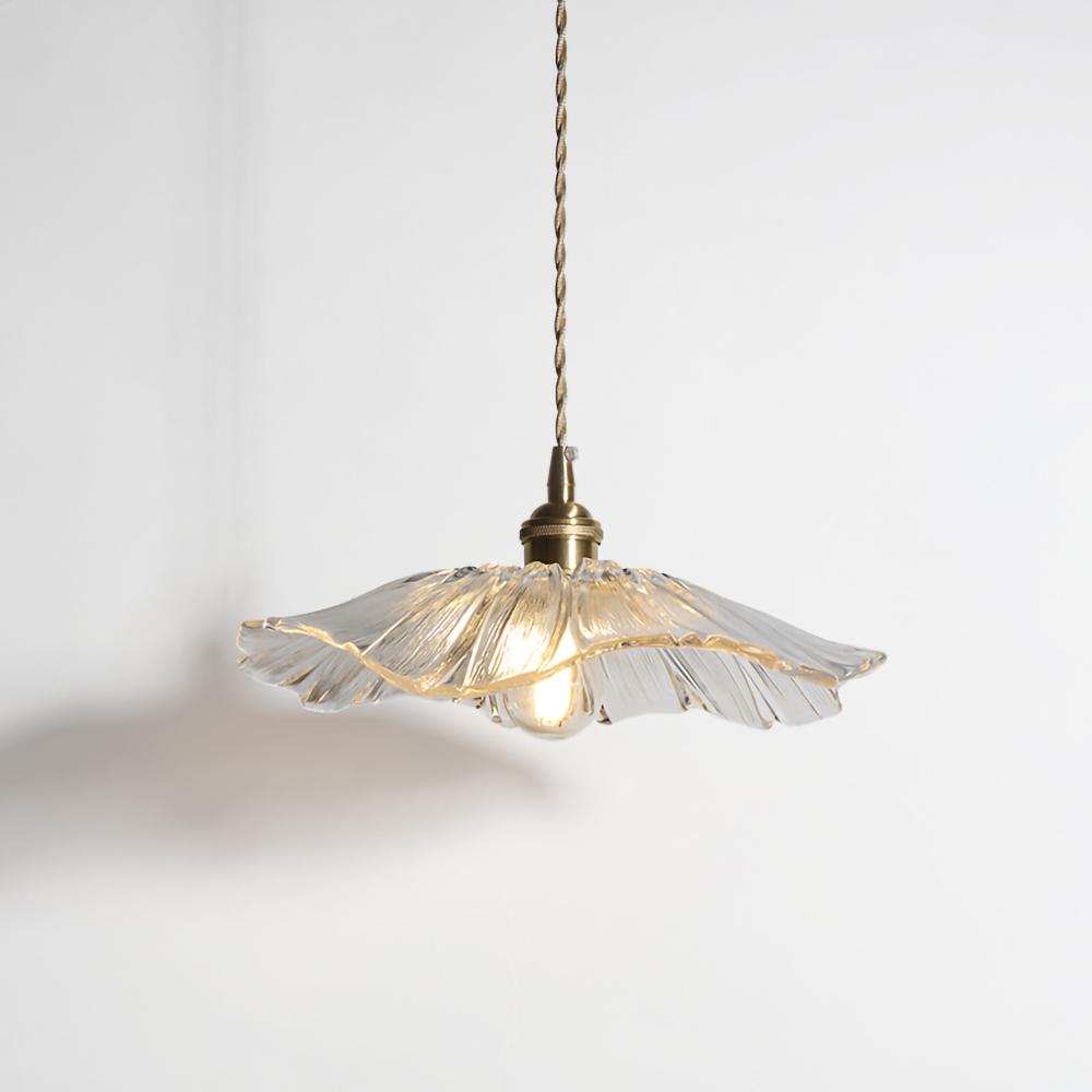 vintage-lotus-style-glass-pendant-lamp-with-copper-accents-for-dining-room