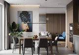 modern-linear-chandelier-with-clear-glass-globe-shades-for-geometric-dining-room-lighting