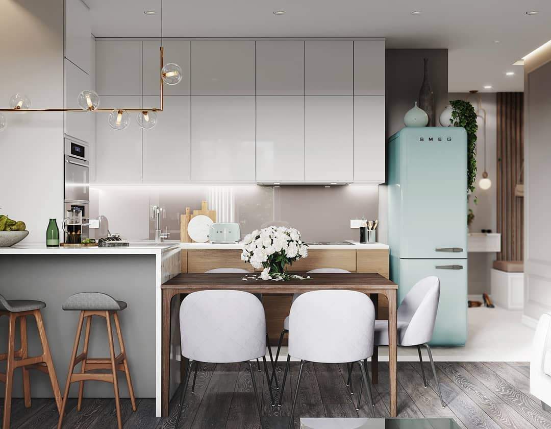 modern-linear-chandelier-with-clear-glass-globe-shades-for-geometric-dining-room-lighting