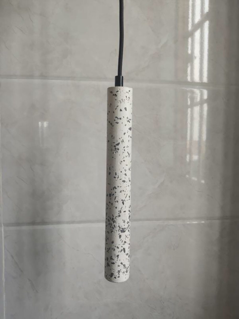 modern-minimalist-concrete-and-terrazzo-cylindrical-pendant-light-for-kitchen-island