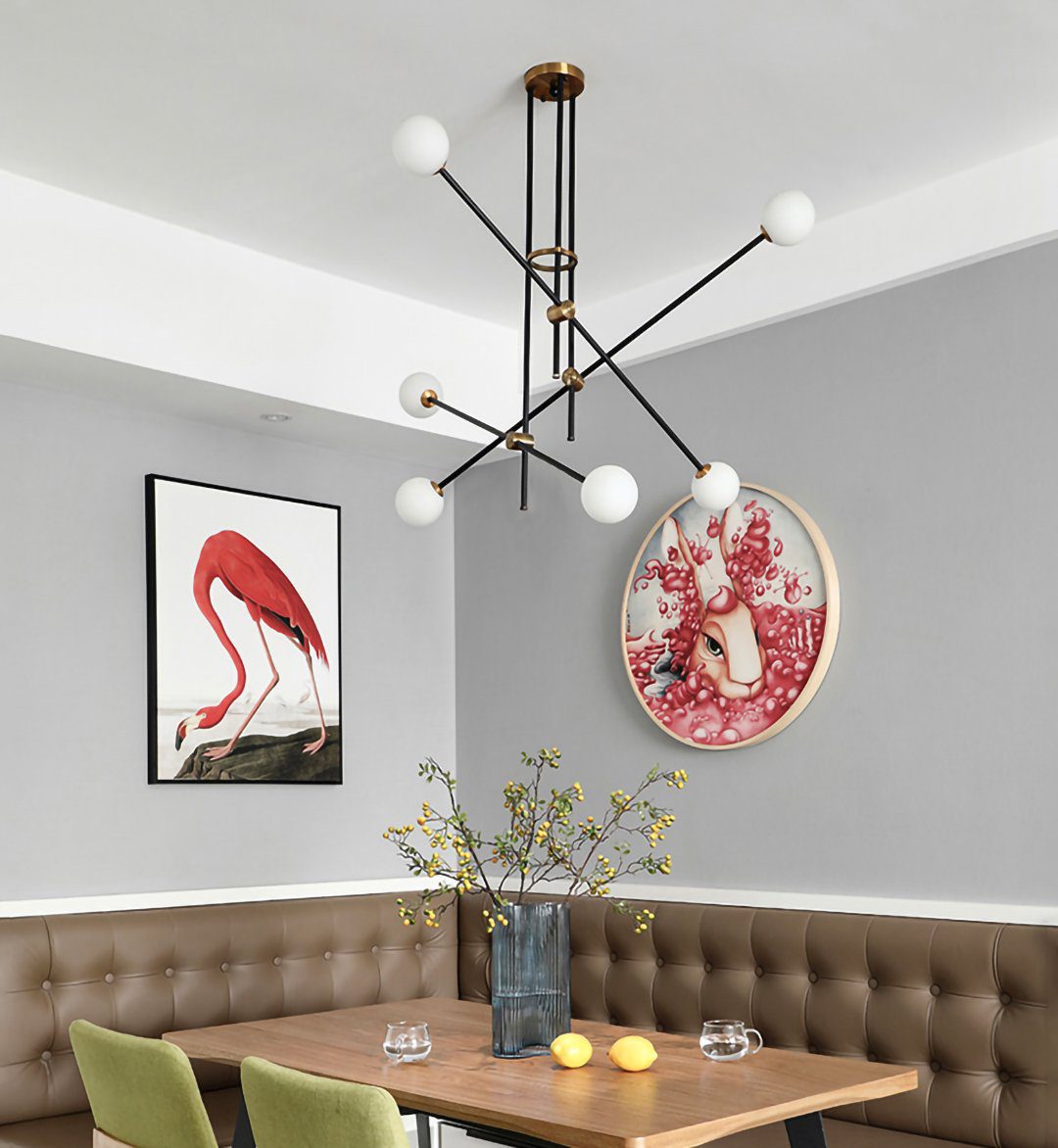 modern-hand-blown-glass-globe-chandelier-with-elegant-brass-and-copper-finishes