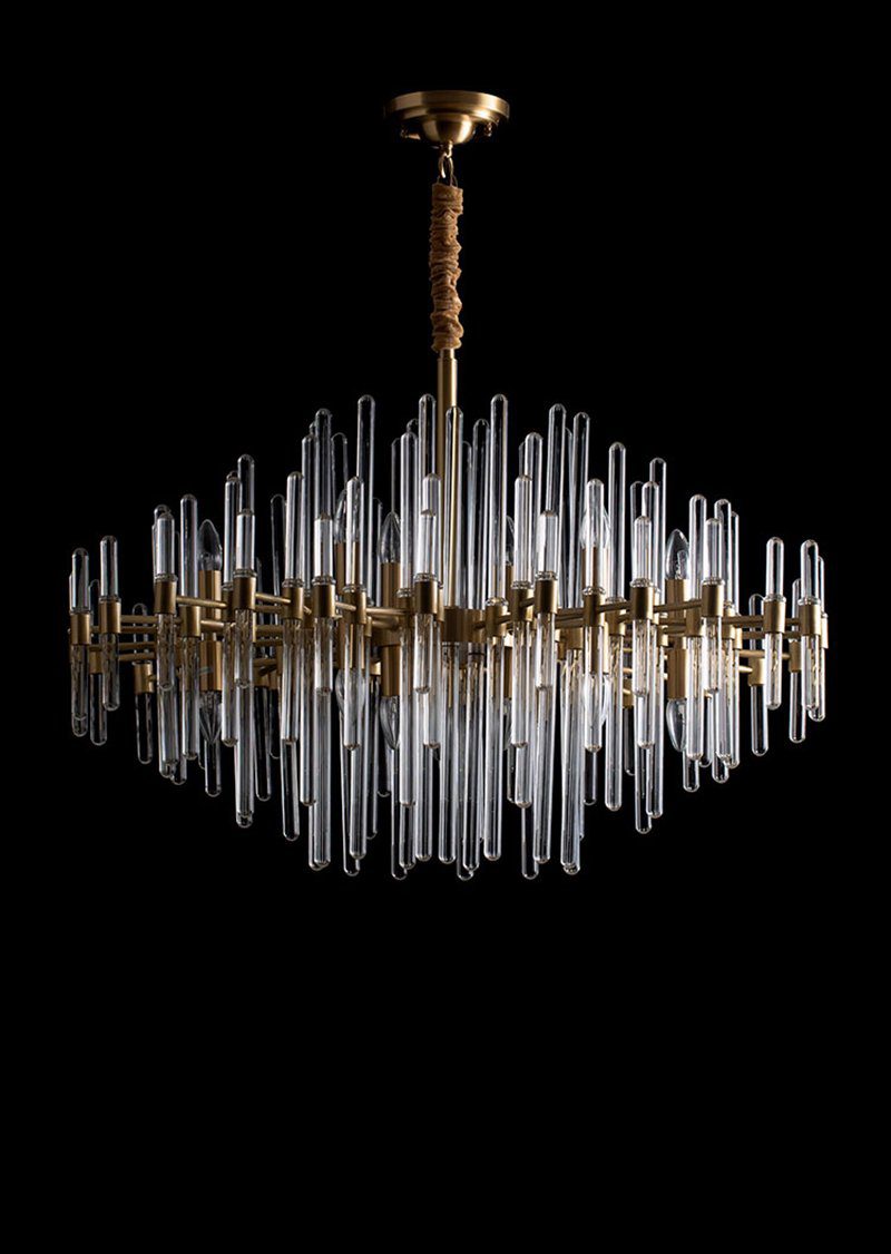 modern-antique-brass-starburst-chandelier-with-clear-crystal-glass-rods