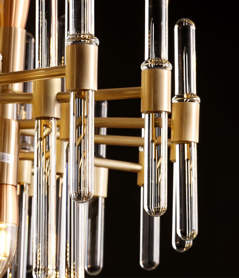 modern-antique-brass-starburst-chandelier-with-clear-crystal-glass-rods