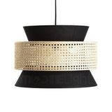 woven-rattan-cane-and-linen-pendant-light-vintage-style-suspended-ceiling-fixture