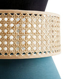 woven-rattan-cane-and-linen-pendant-light-vintage-style-suspended-ceiling-fixture