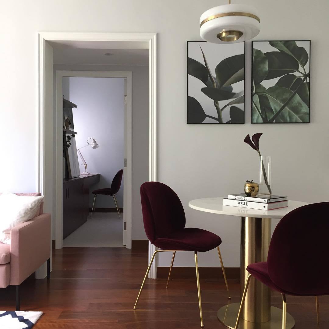 chic-machined-brass-pendant-light-with-opal-glass-globe-for-living-room-and-bedroom