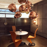 contemporary-melt-glass-style-lava-pendant-light-unique-mirror-finish-polycarbonate-hanging-lamp