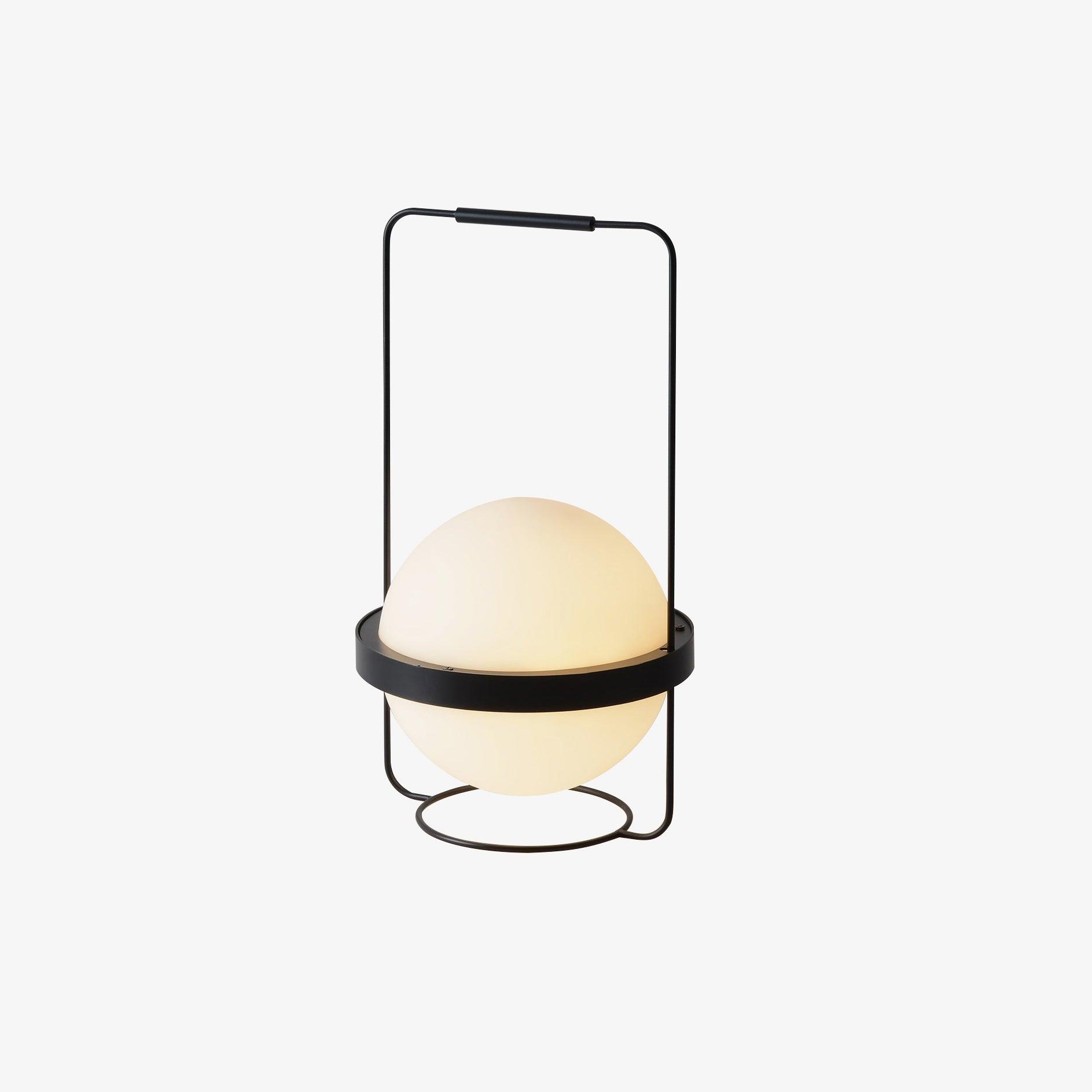 Modern Minimalist LED Table Lamp with Spherical Acrylic Diffuser for Bedside and Office