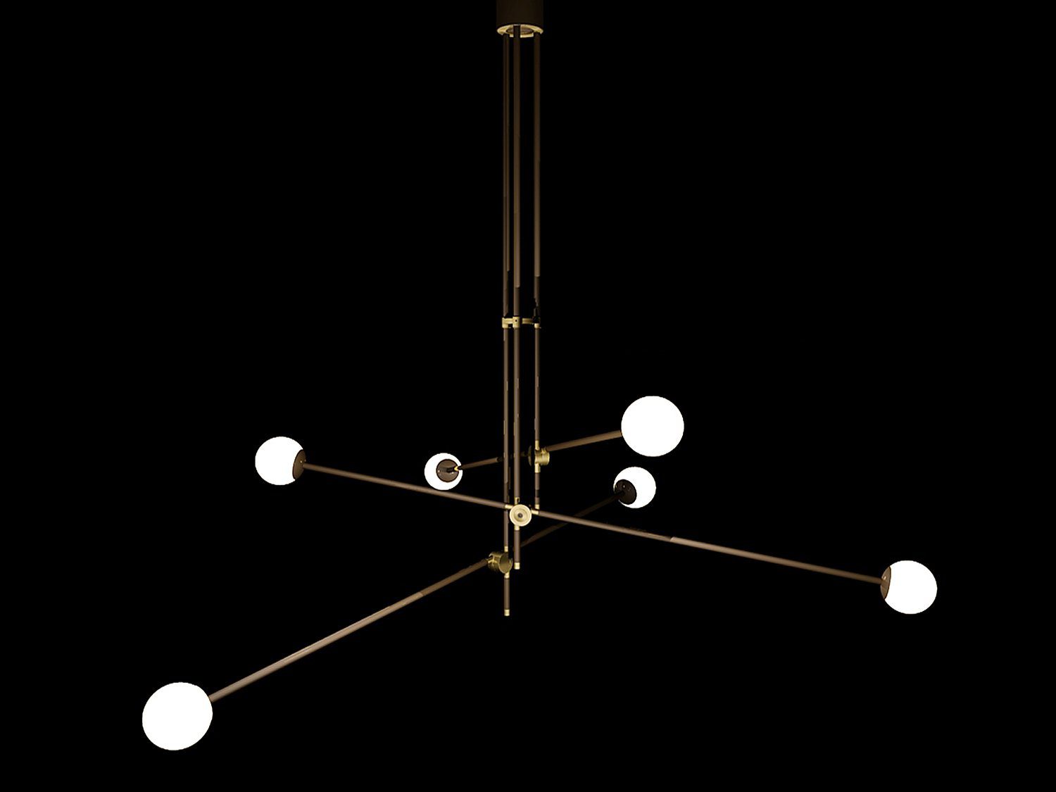modern-hand-blown-glass-globe-chandelier-with-elegant-brass-and-copper-finishes