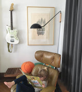 modern-adjustable-swing-arm-wall-lamp-with-dome-shade-and-wood-detail-plug-in-sconce