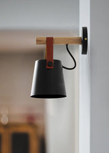 modern-nordic-wooden-led-wall-sconce-with-leather-hanging-strap-and-metal-shade