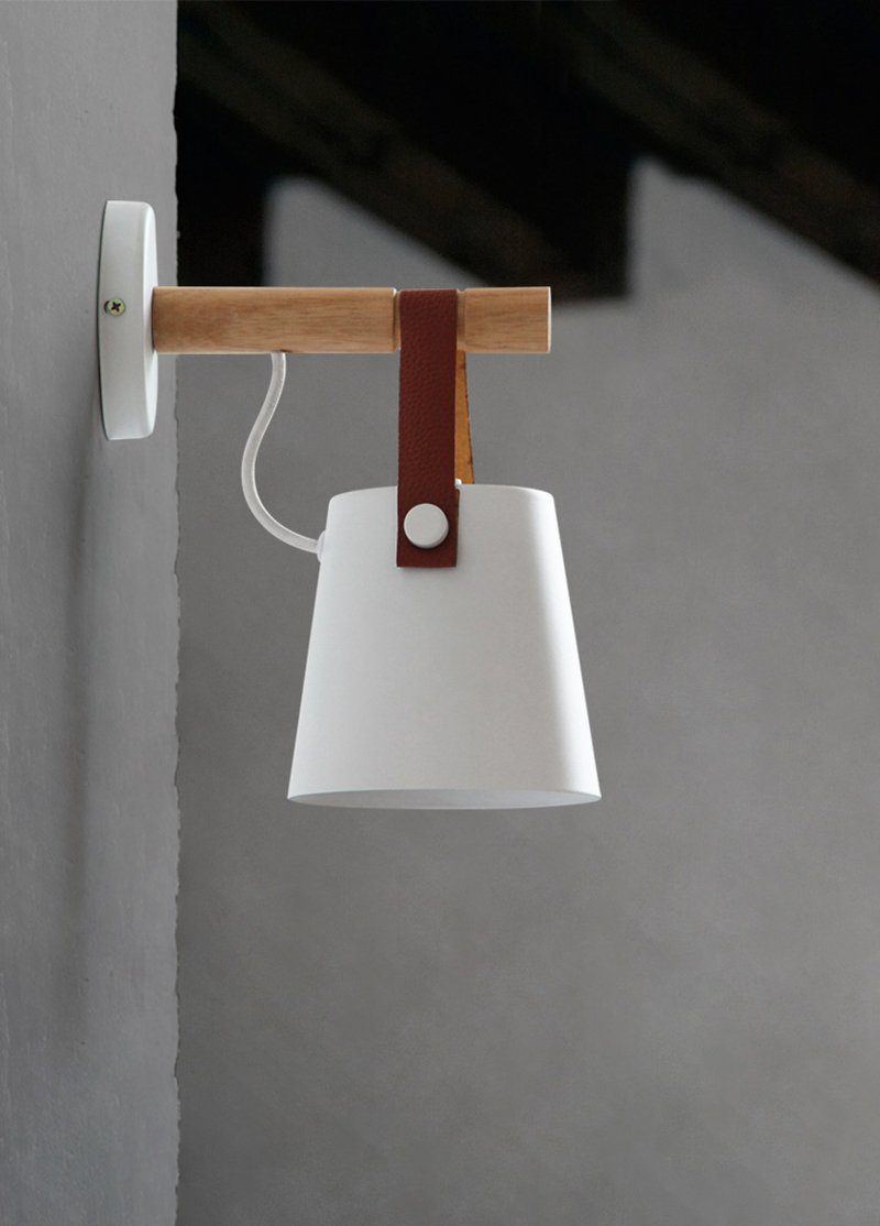 modern-nordic-wooden-led-wall-sconce-with-leather-hanging-strap-and-metal-shade