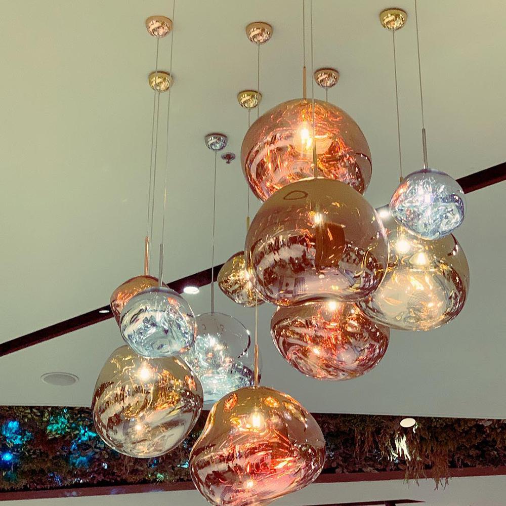 contemporary-melt-glass-style-lava-pendant-light-unique-mirror-finish-polycarbonate-hanging-lamp