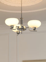 Puja Mid Century Modern Glass Globe Chandelier for Dining Room and Entryway Lighting