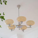 Puja Mid Century Modern Glass Globe Chandelier for Dining Room and Entryway Lighting
