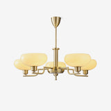 Puja Mid Century Modern Glass Globe Chandelier for Dining Room and Entryway Lighting