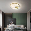 Modern Geometric Circle LED Flush Mount Ceiling Lamp for Minimalist Interior Lighting