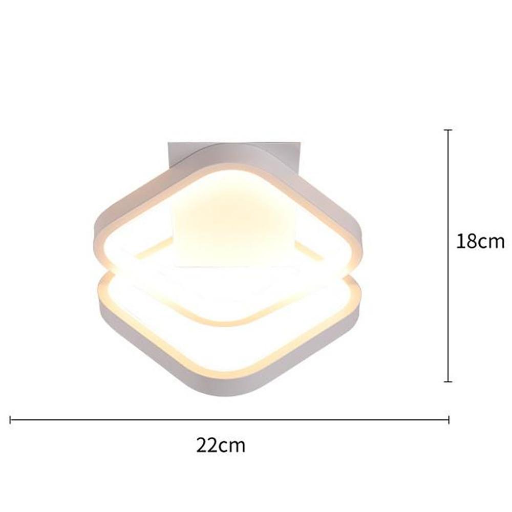 Minimalist Geometric LED Flush Mount Ceiling Light for Modern Hallways and Bedrooms