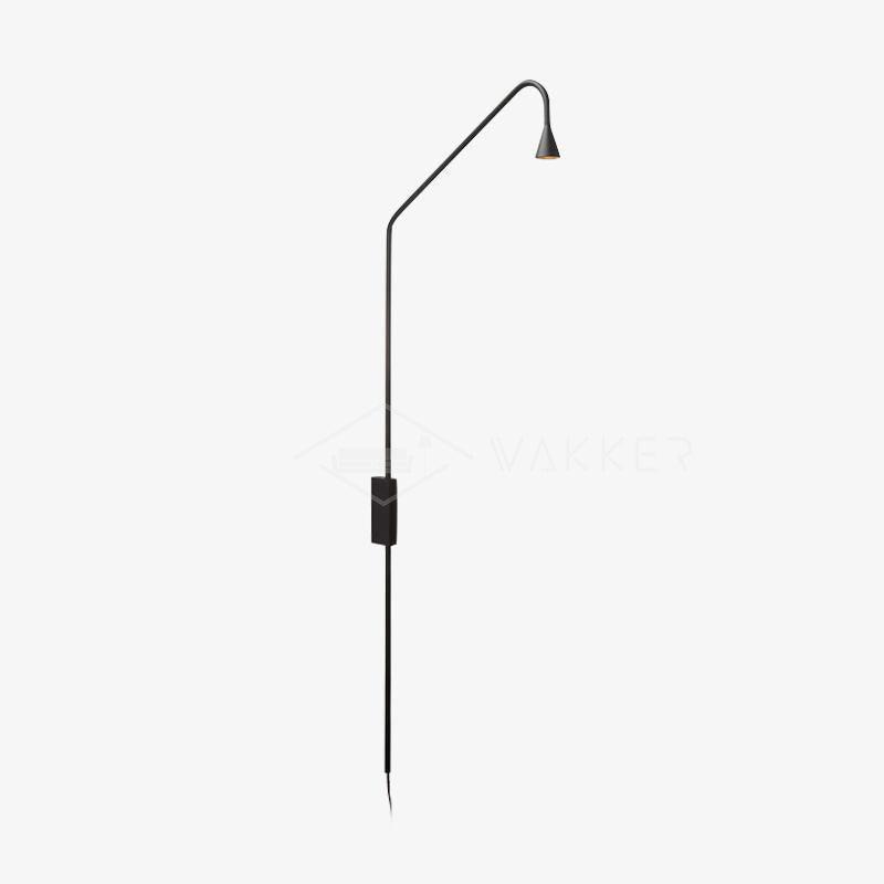 Pureform Geometric LED Wall Sconce Minimalist Indoor Lighting in Gold and Black