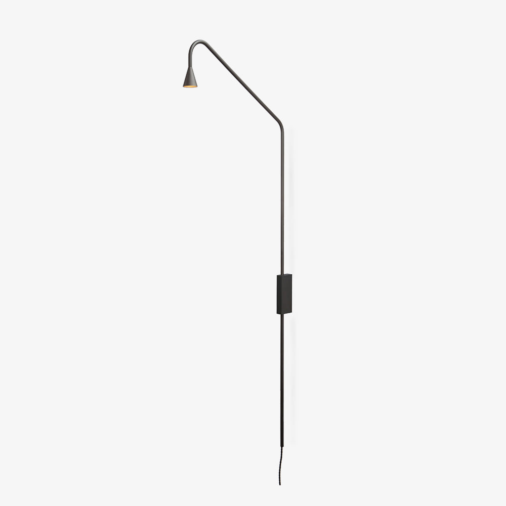 Pureform Geometric LED Wall Sconce Minimalist Indoor Lighting in Gold and Black