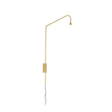 Pureform Geometric LED Wall Sconce Minimalist Indoor Lighting in Gold and Black