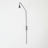 Pureform Geometric LED Wall Sconce Minimalist Indoor Lighting in Gold and Black