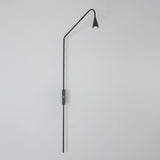 Pureform Geometric LED Wall Sconce Minimalist Indoor Lighting in Gold and Black