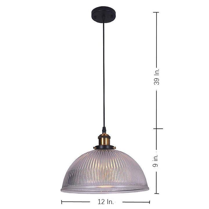 Purple Glass Bowl Pendant Light Vintage Electroplated Metal LED Chandelier