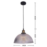 Purple Glass Bowl Pendant Light Vintage Electroplated Metal LED Chandelier