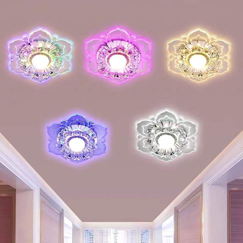 Modern Flower Shape LED Flush Mount Ceiling Light Fixture for Kids Bedroom and Nursery