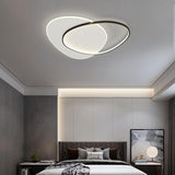 Geometric Rounded Triangle Flush Mount LED Ceiling Light Modern Acrylic Fixture