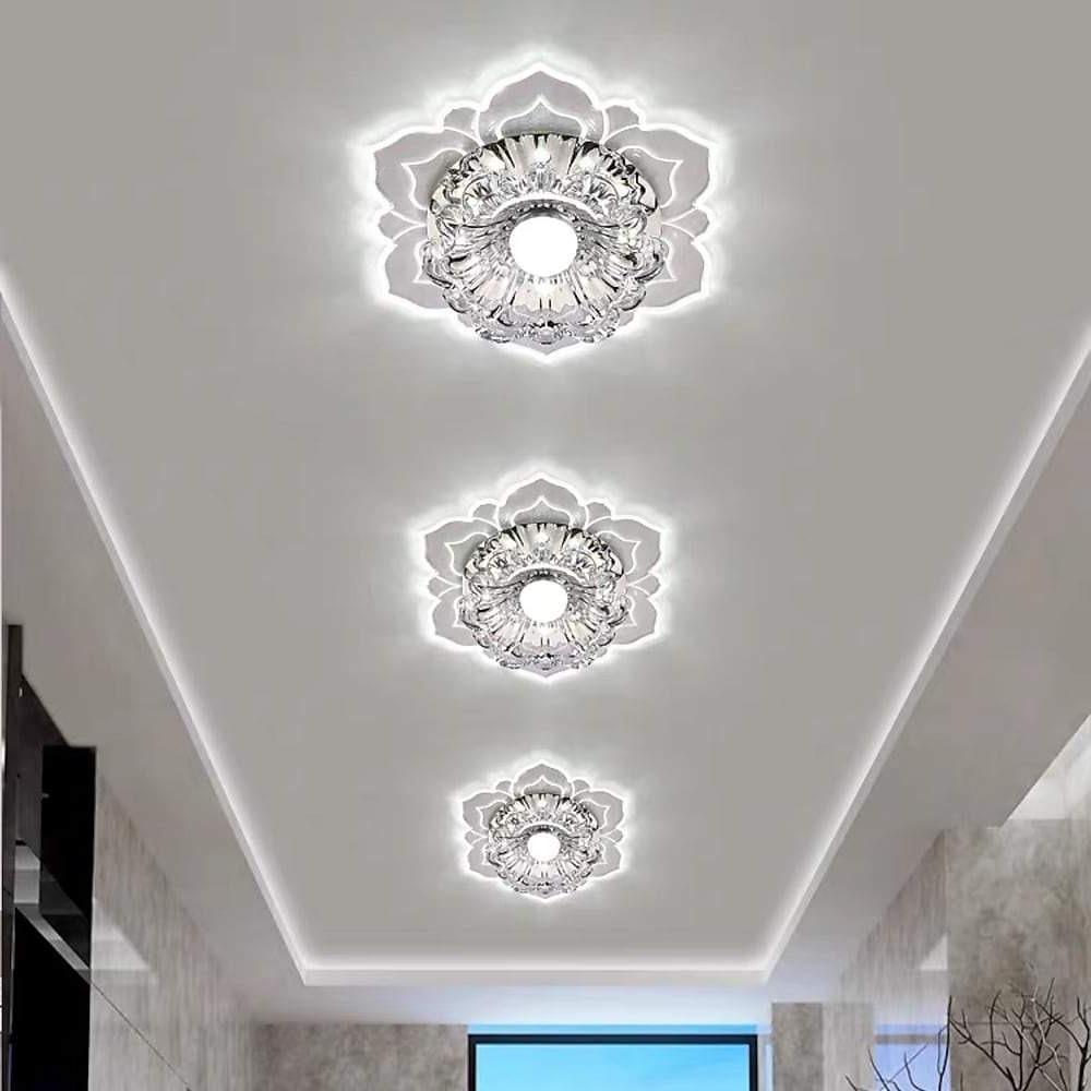 Modern Flower Shape LED Flush Mount Ceiling Light Fixture for Kids Bedroom and Nursery