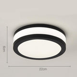 Geometric Round LED Flush Mount Ceiling Light Fixture with Three Color Temperatures