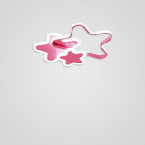 Modern Triple Star LED Flush Mount Ceiling Light for Childrens Bedroom and Nursery Decor