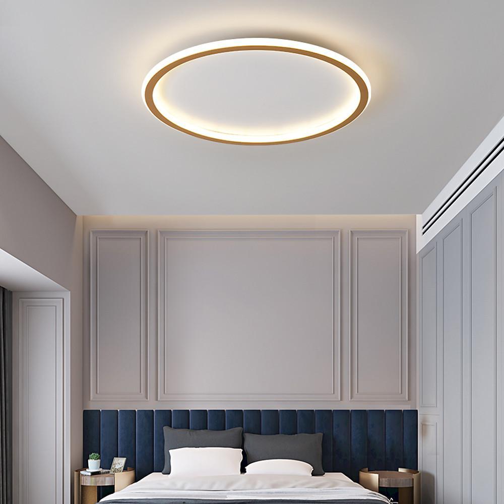 Geometric Square Circular Dimmable LED Flush Mount Nordic Ceiling Light Fixture