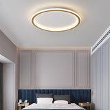 Geometric Square Circular Dimmable LED Flush Mount Nordic Ceiling Light Fixture