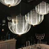 Radiant Wirework LED Pendant Light Mesh Layered Hanging Lamp for Modern Home Decor