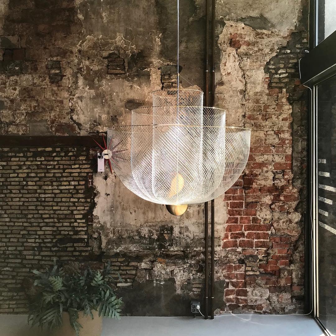 Radiant Wirework LED Pendant Light Mesh Layered Hanging Lamp for Modern Home Decor