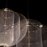 Radiant Wirework LED Pendant Light Mesh Layered Hanging Lamp for Modern Home Decor