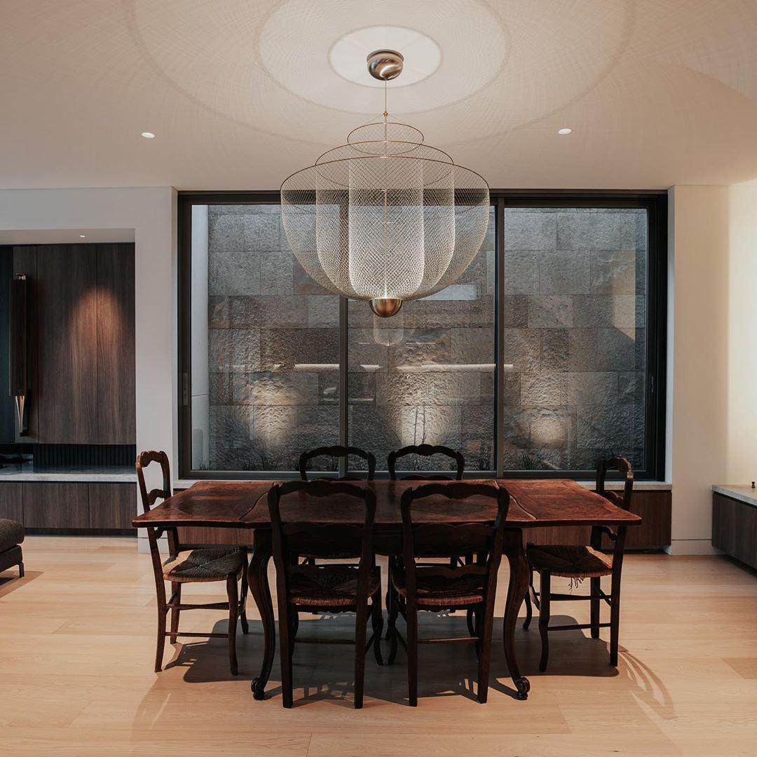 Radiant Wirework LED Pendant Light Mesh Layered Hanging Lamp for Modern Home Decor